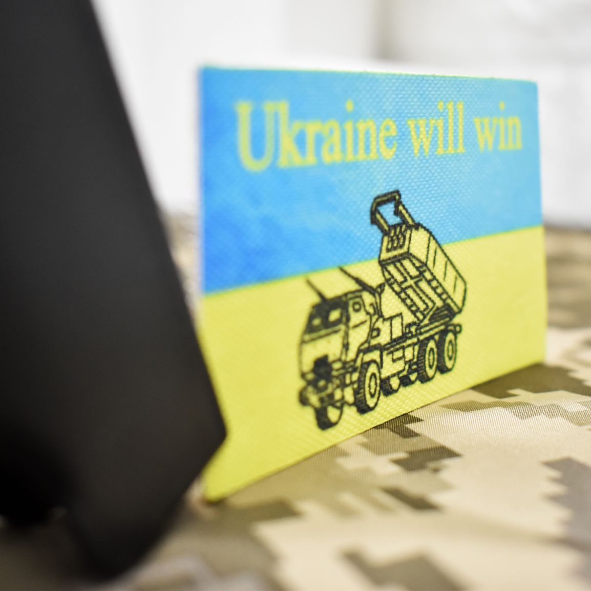 Шеврон "Ukraine will win хаймарс ", 50х80мм